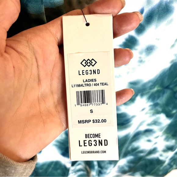 Tie Dye Yoga Top Long Sleeve Workout Top NWT - Size S - Picture 8 of 9